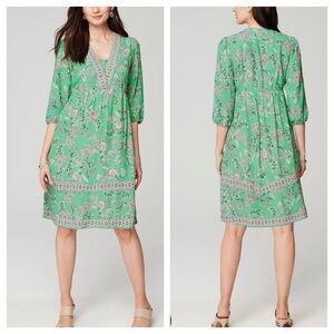 J. Jill Garden Green Floral Dress NWT XL